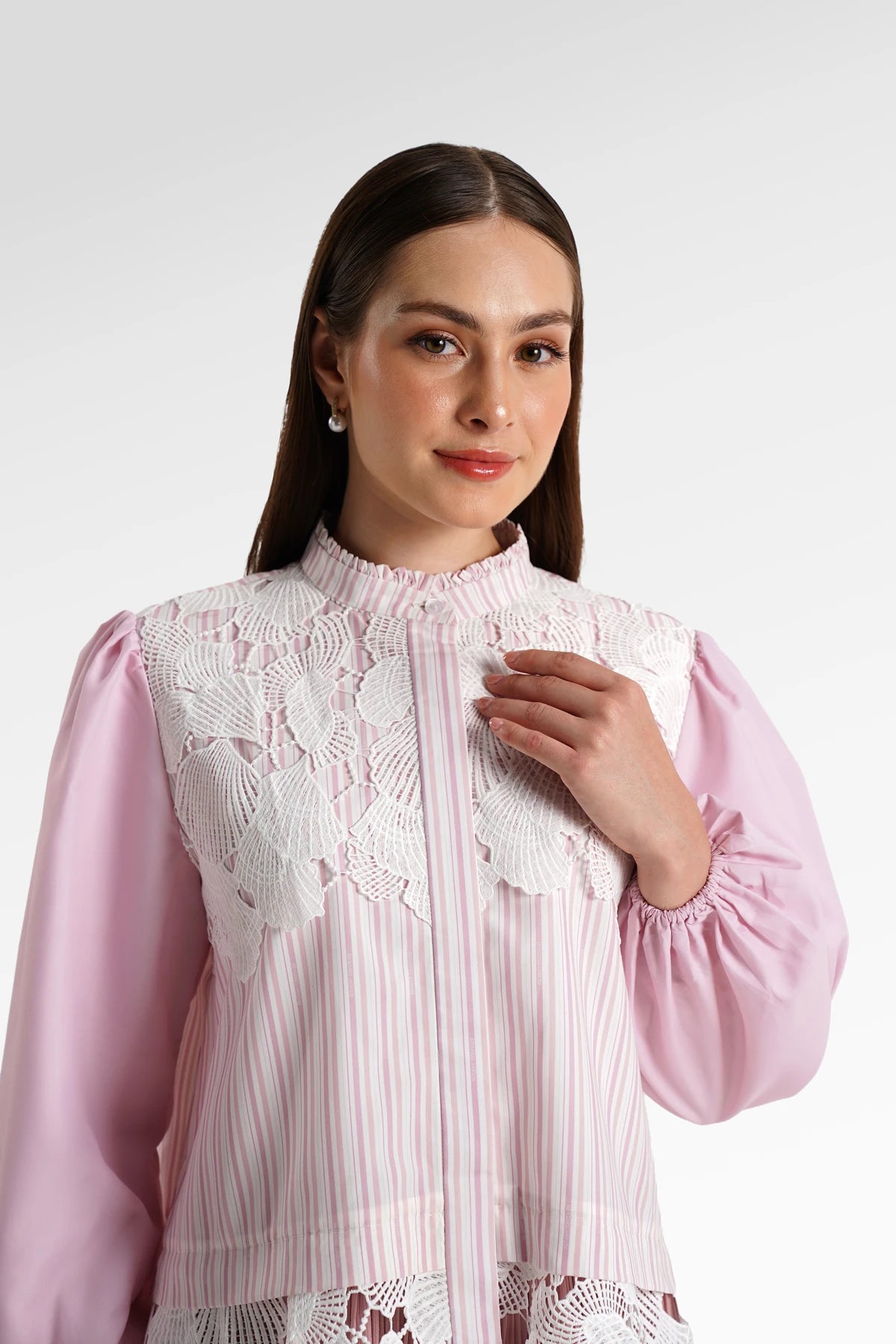 Secret Of The Sea Layered Lace Shirt - Jellyfish