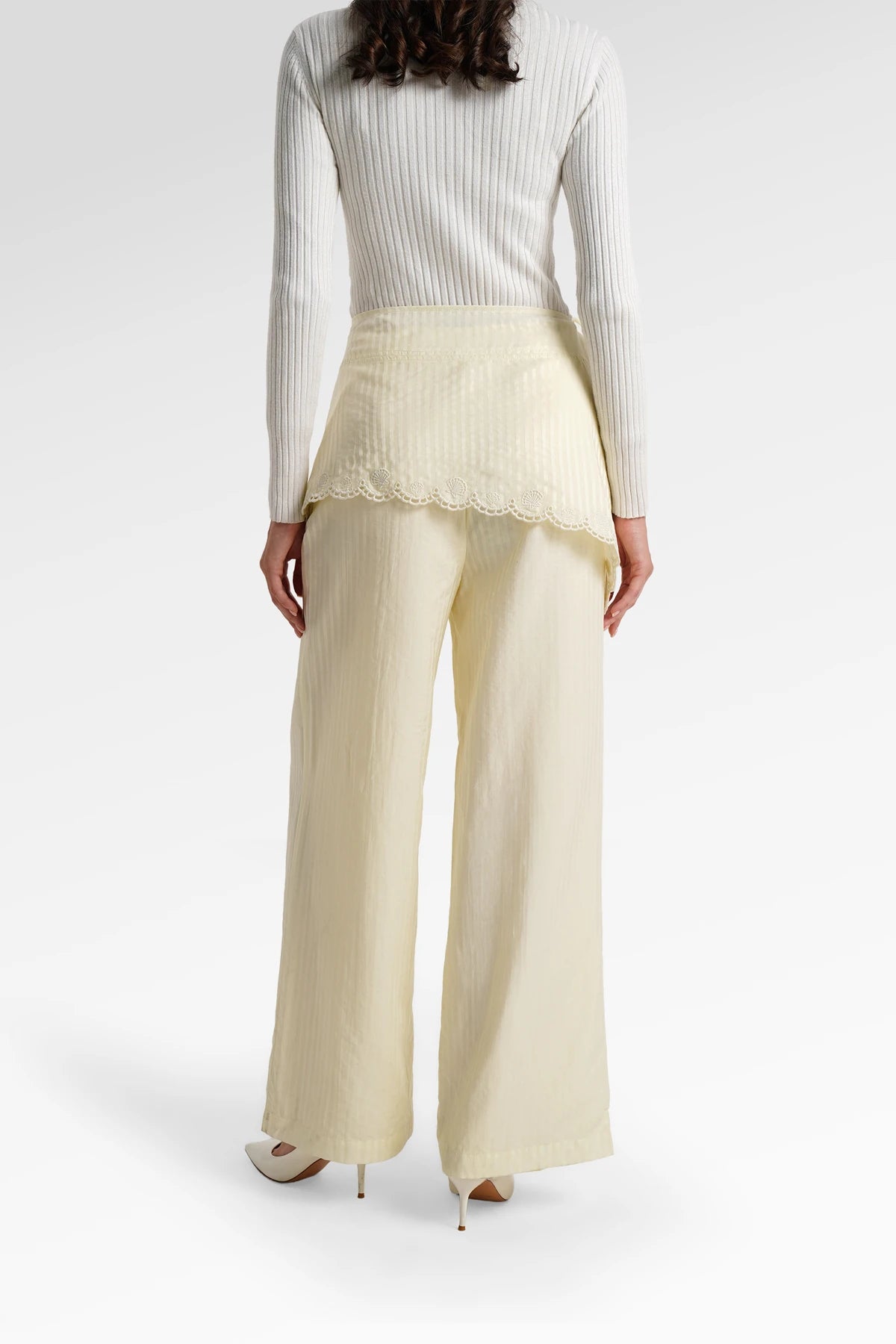 Secret Of The Sea Layered Pants - Ivory