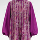 Secret Of The Sea Pleated Blouse - Algae