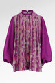Secret Of The Sea Pleated Blouse - Algae