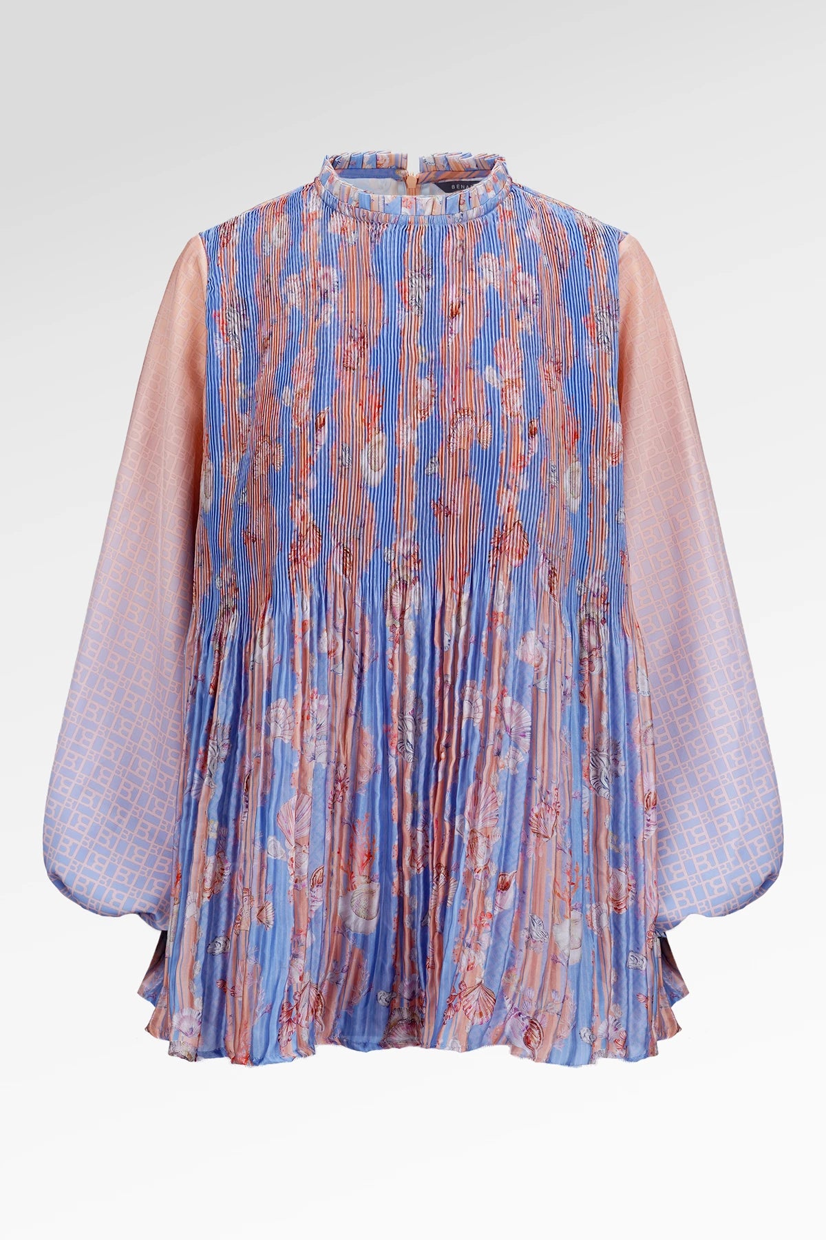 Secret Of The Sea Pleated Blouse - Clownfish