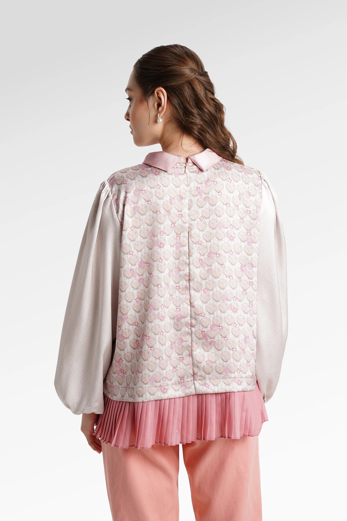 Secret Of The Sea Puff Blouse - Jellyfish