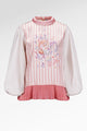 Secret Of The Sea Puff Blouse - Jellyfish
