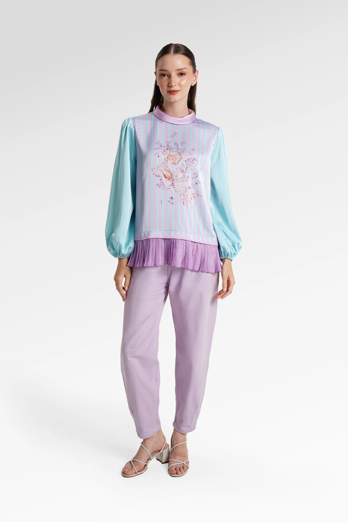 Secret Of The Sea Puff Blouse - Shell