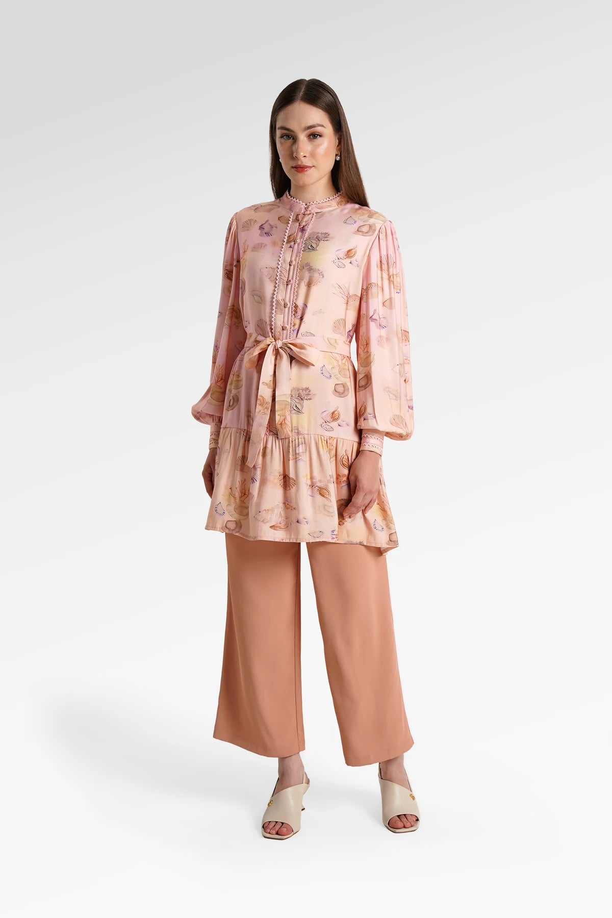 Secret Of The Sea Ruffle Tunic - Jellyfish
