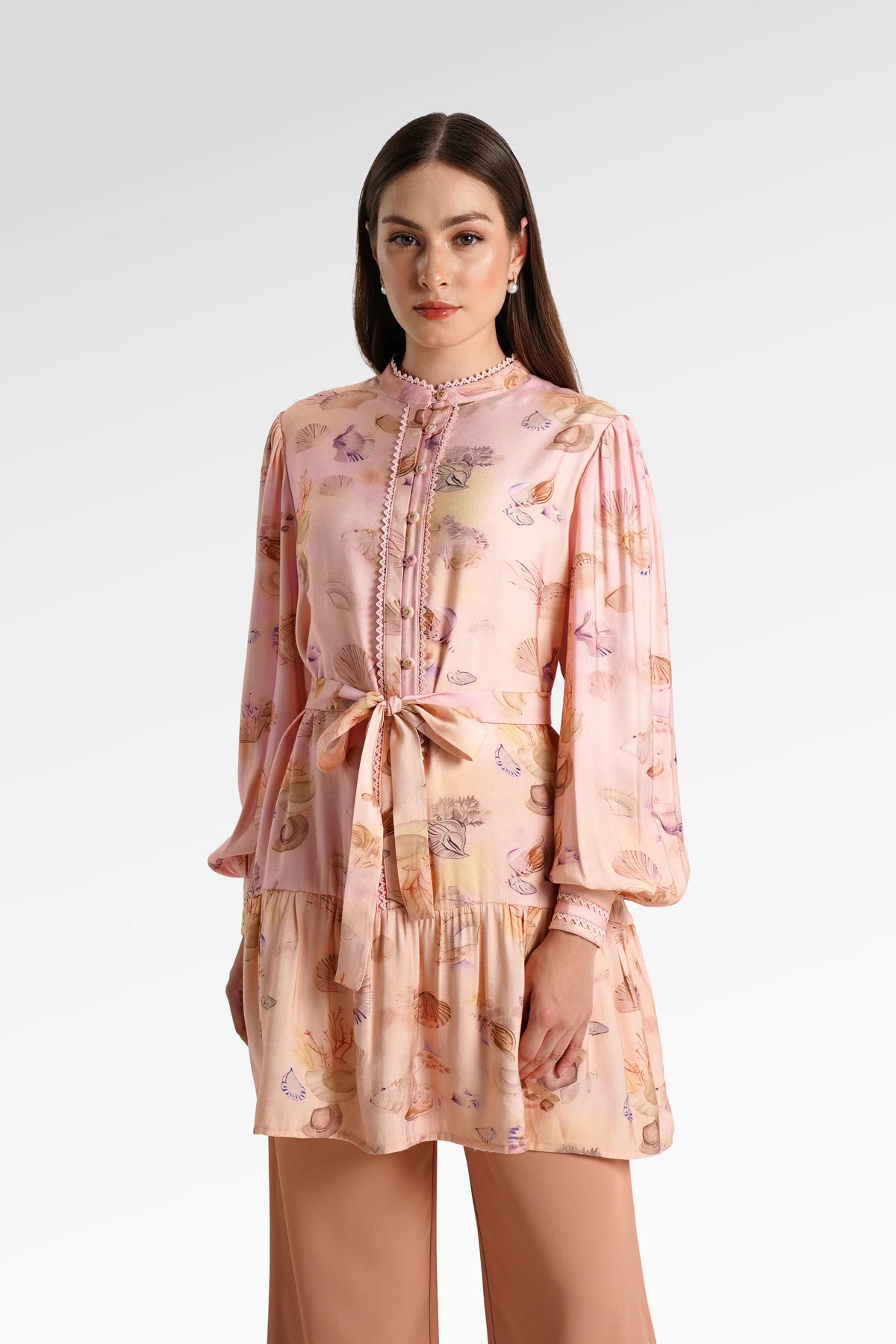 Secret Of The Sea Ruffle Tunic - Jellyfish