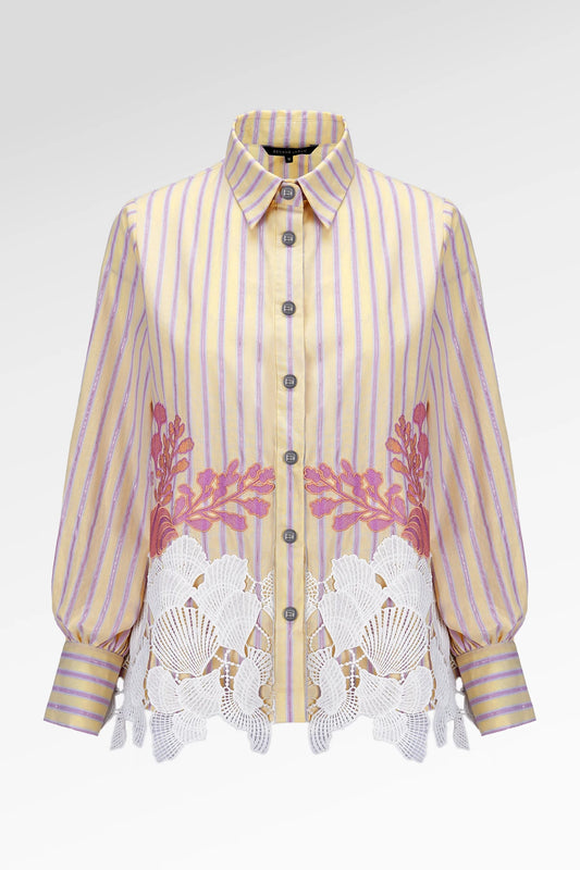 Secret Of The Sea Seashell Bloom Shirt - Algae