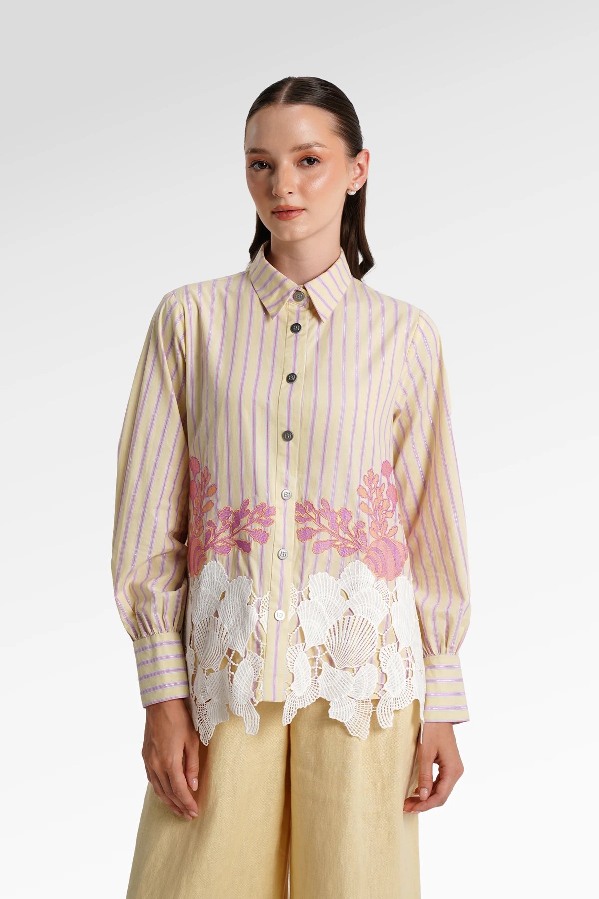 Secret Of The Sea Seashell Bloom Shirt - Algae
