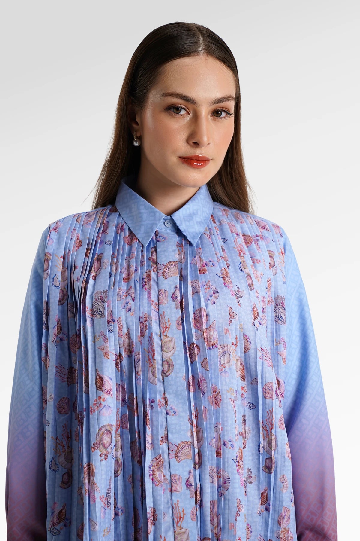 Secret Of The Sea Two Side Pleated Shirt - Starfish