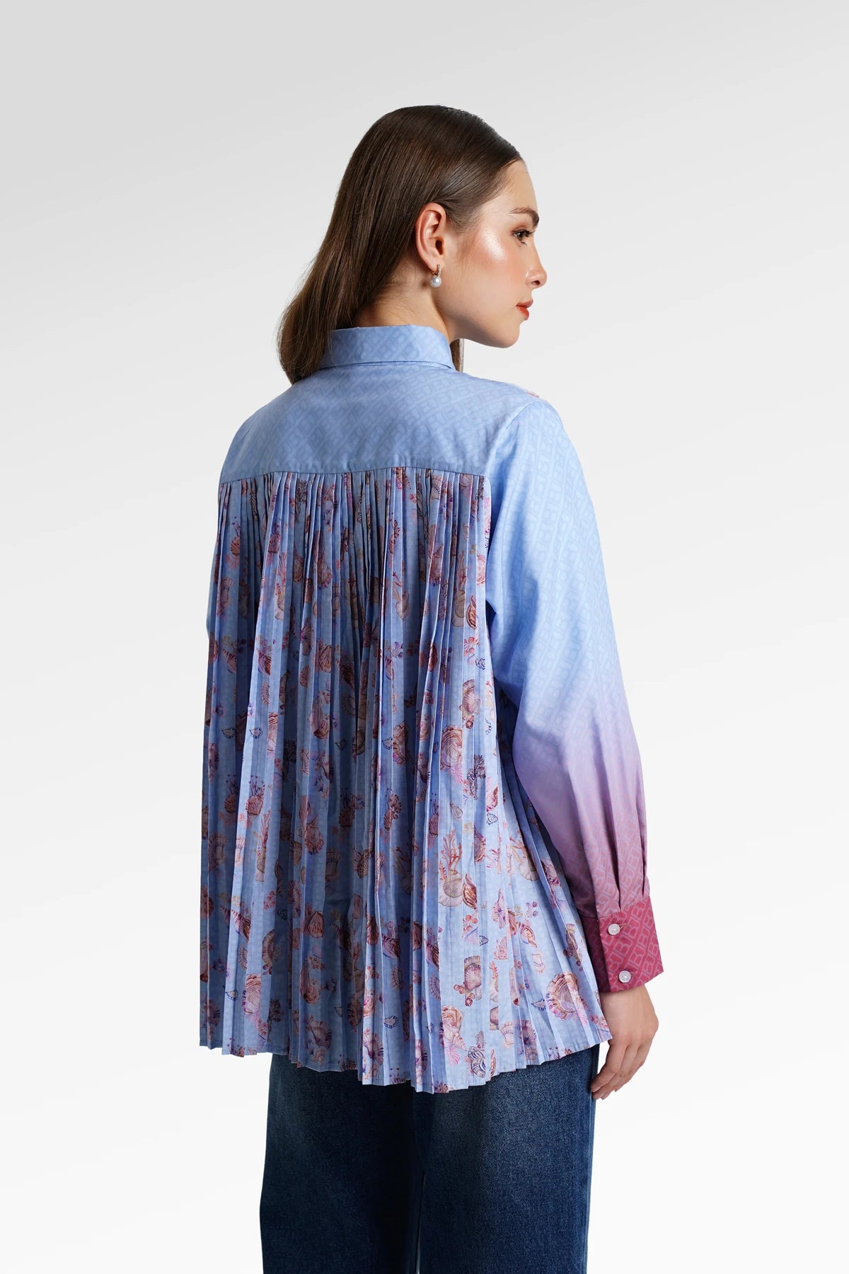 Secret Of The Sea Two Side Pleated Shirt - Starfish