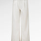 Signature Belted Denim Pants - White