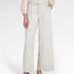 Signature Belted Denim Pants - White