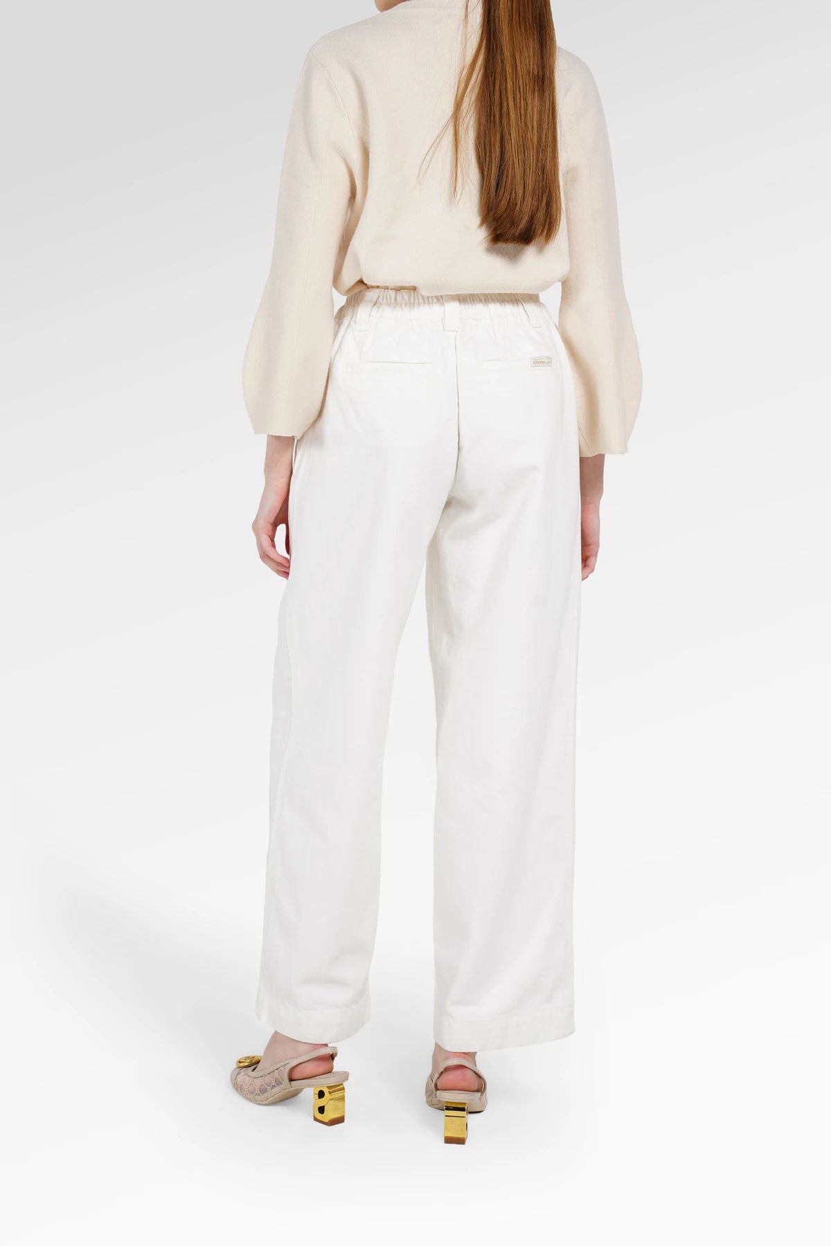 Signature Denim Pants - White