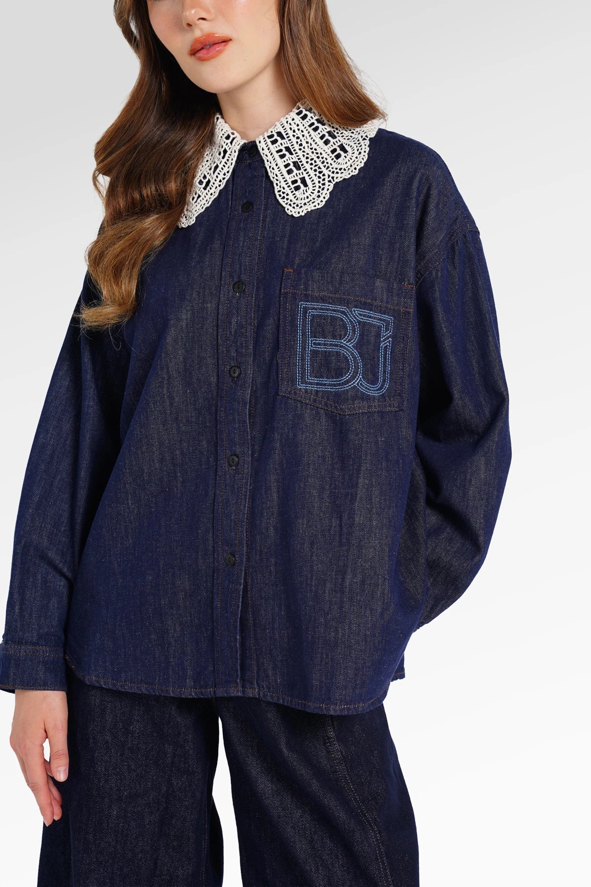Signature Denim Shirt - Blue