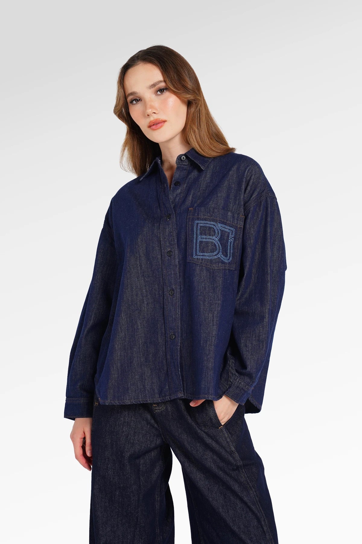 Signature Denim Shirt - Blue
