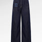 Signature Wide Denim Pants - Blue