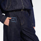 Signature Wide Denim Pants - Blue