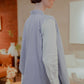 Striped Shirt with Layered - Blue
