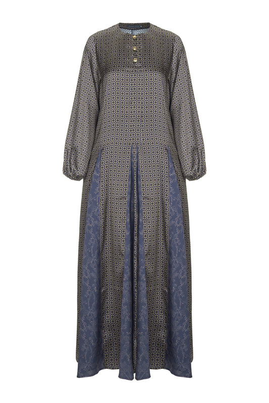 Samara Godet Dress - Sapphire