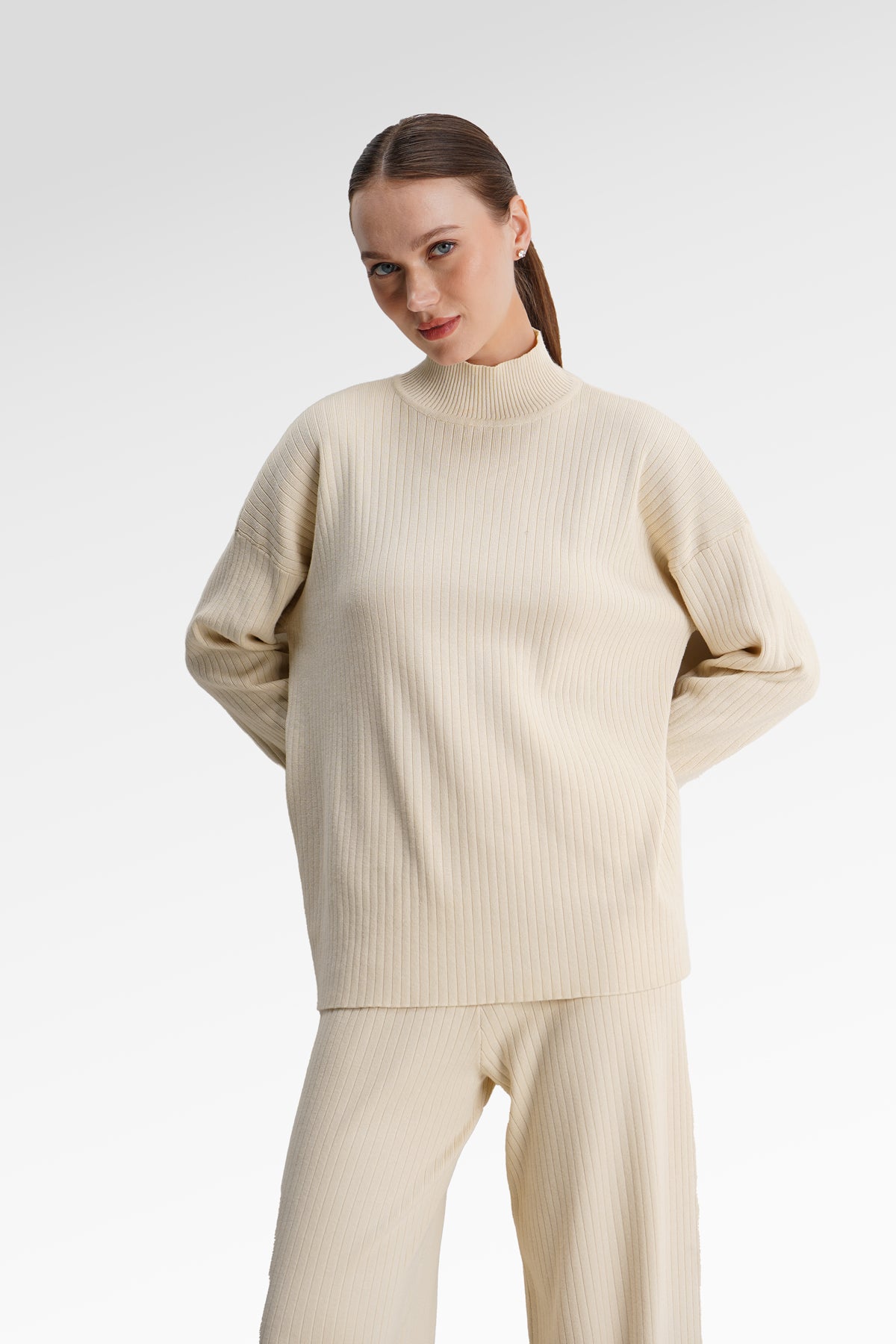 Saneea Knit Set - Cream