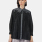 Seara Embroidery Shirt - Black