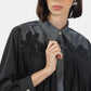 Seara Embroidery Shirt - Black