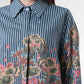 Selena Basic Shirt - Navy Peony