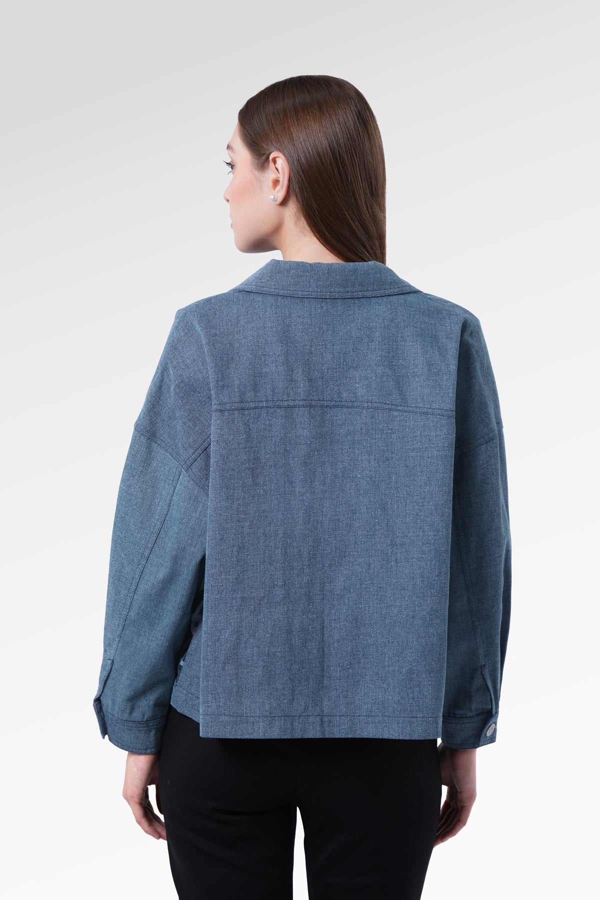 Selena Jacket - Navy Peony