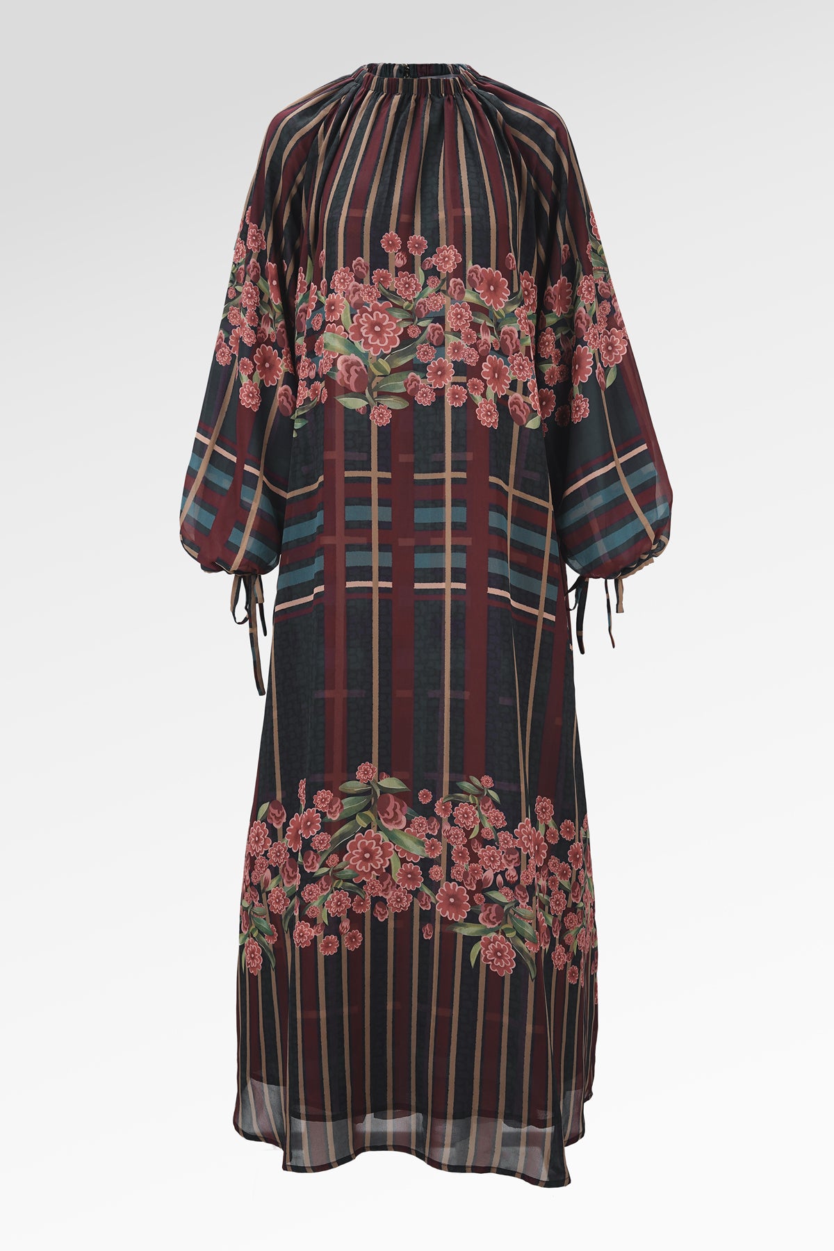 Selena Maxi Dress - Navy Peony