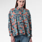 Selena Oversized Shirt - Navy Peony