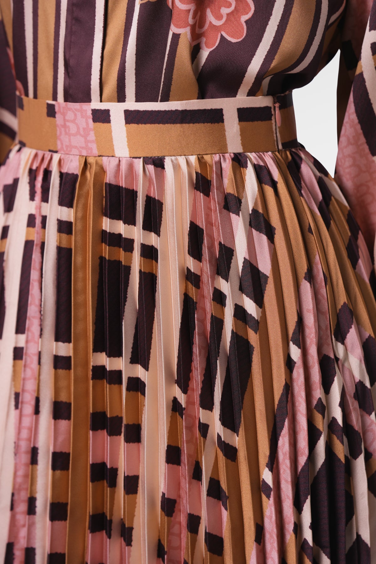 Selena Pleated Skirt - Rose