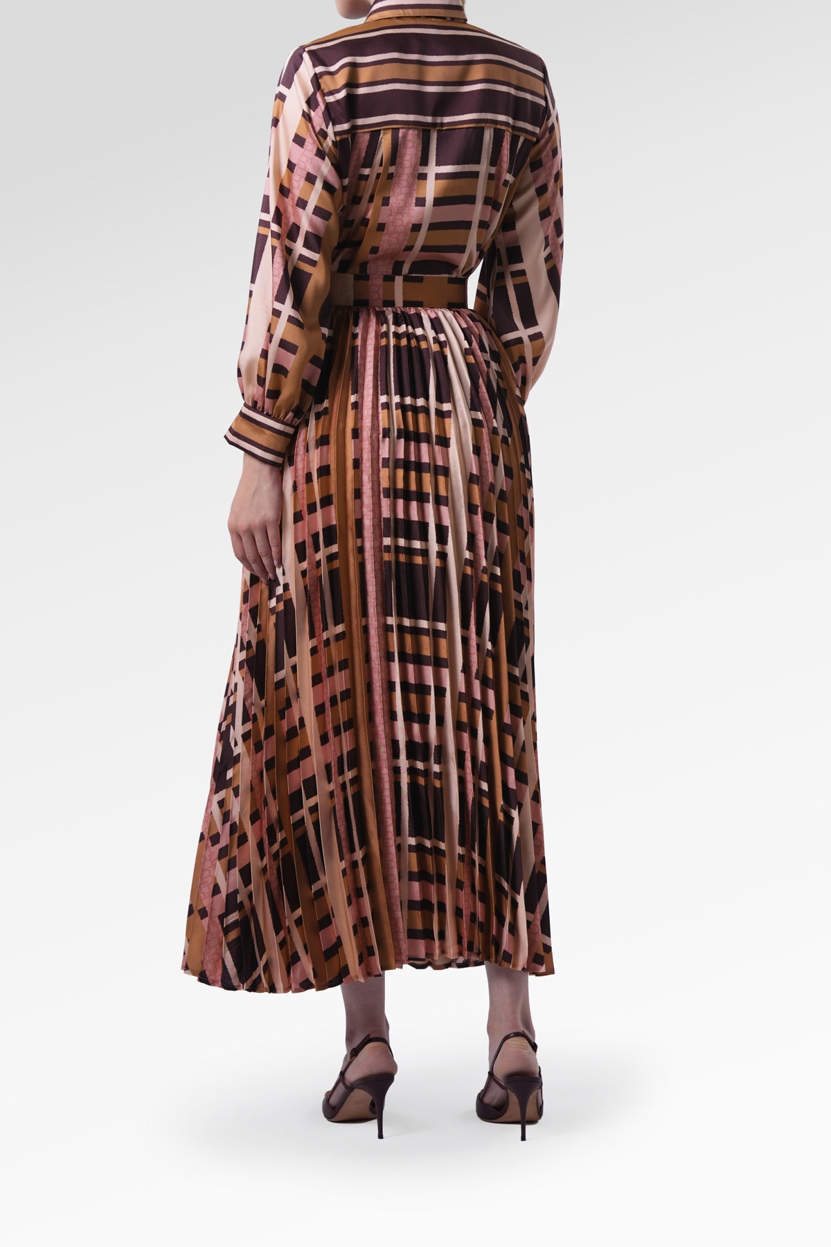 Selena Pleated Skirt - Rose