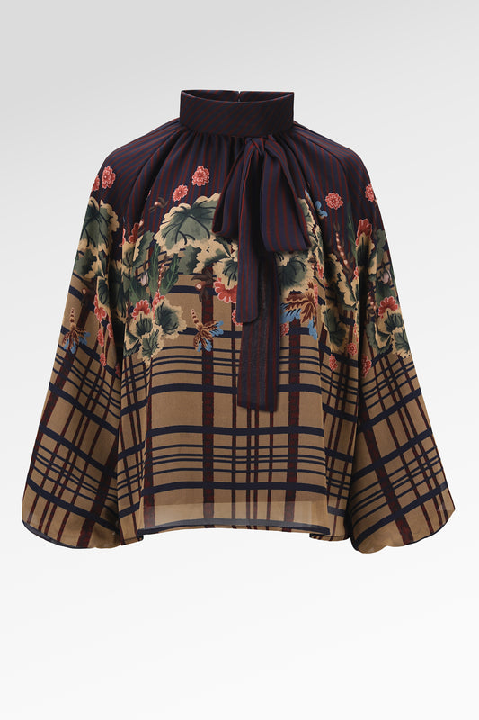 Selena Raglan Blouse - Rose