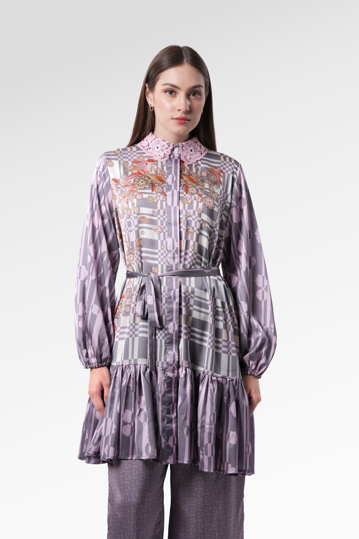 Selena Ruffle Shirt - Brunia