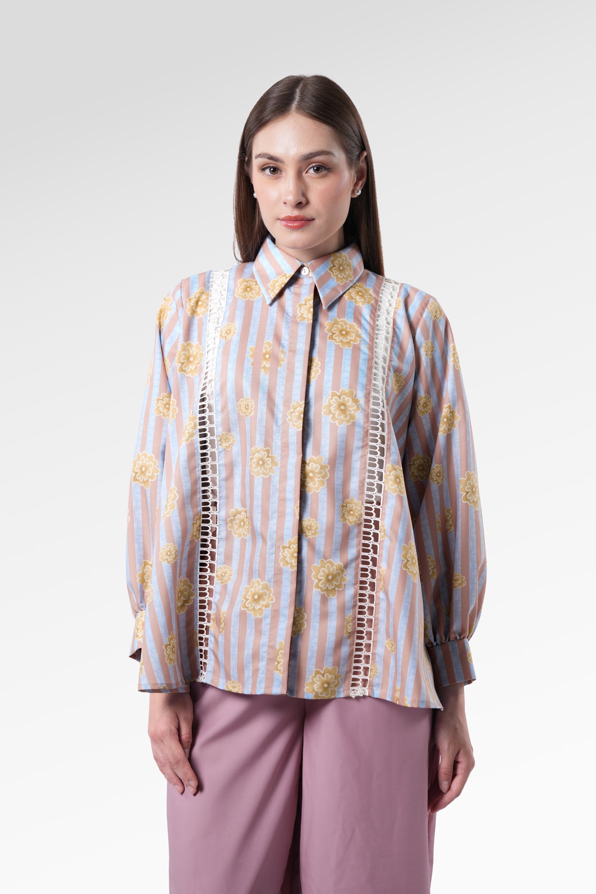 Selena Stripes Shirt - Garbera