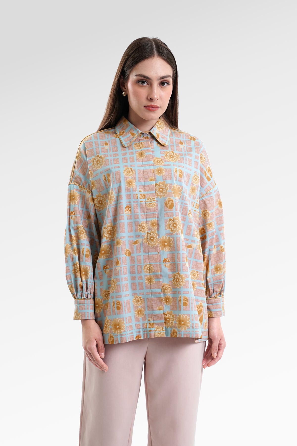 Selena Binding Shirt - Garbera