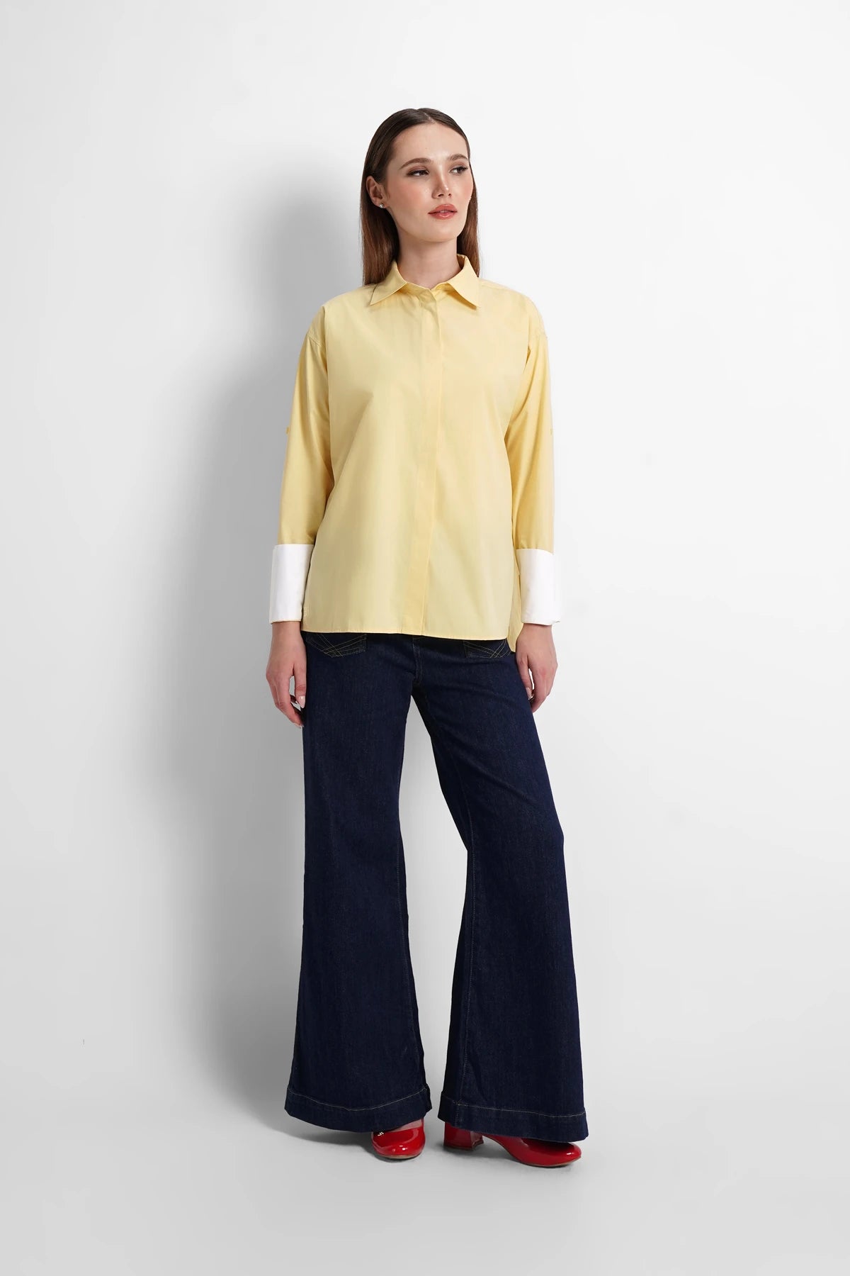 Shania Oversize Shirt - Yellow
