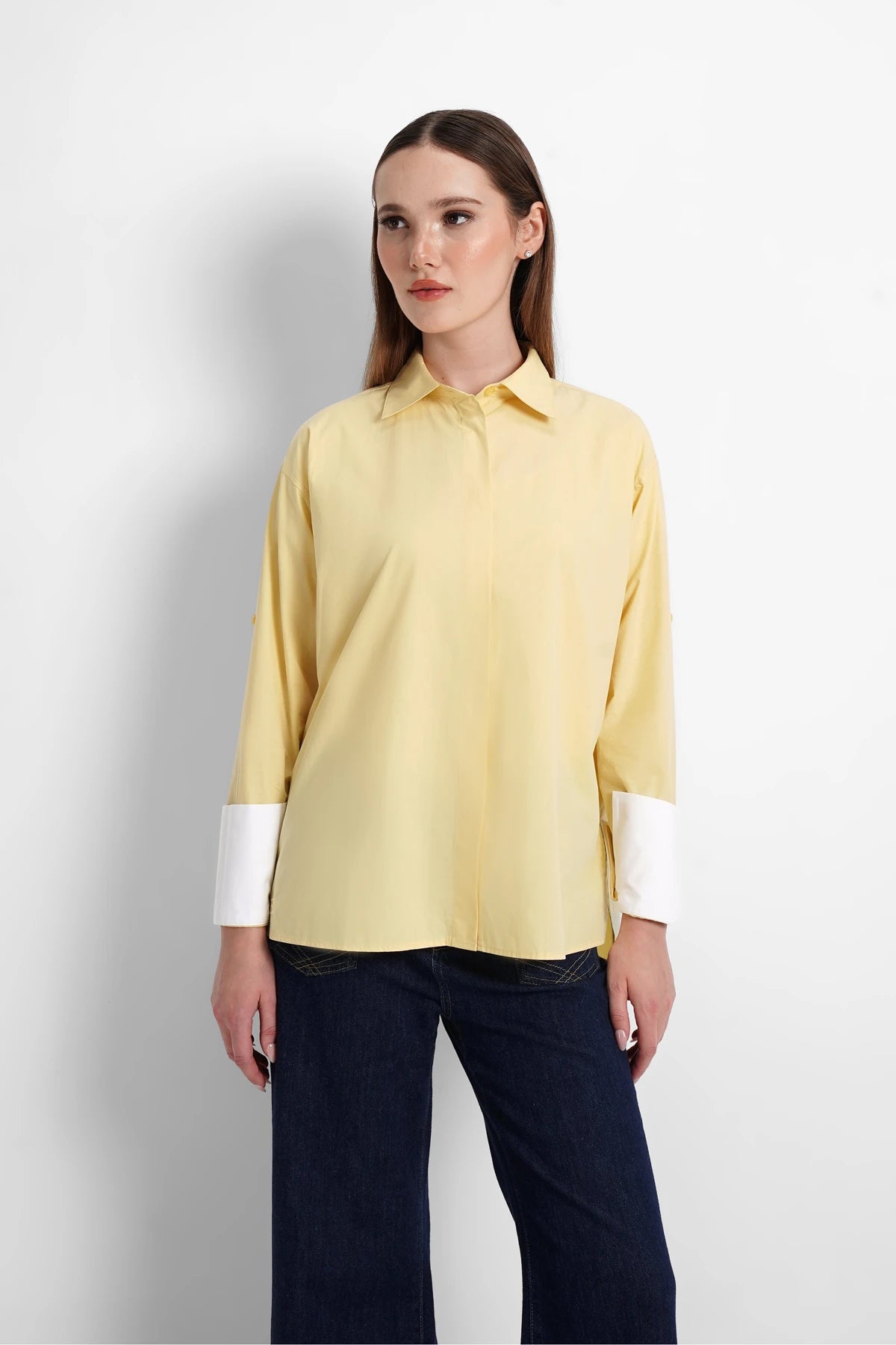 Shania Oversize Shirt - Yellow