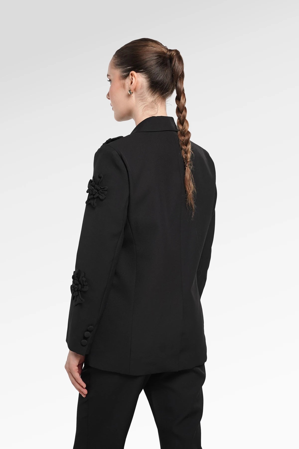Sheren Embellishment Blazer - Black