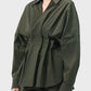 Shirley Pleats Blouse - Dark Olive