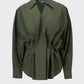 Shirley Pleats Blouse - Dark Olive