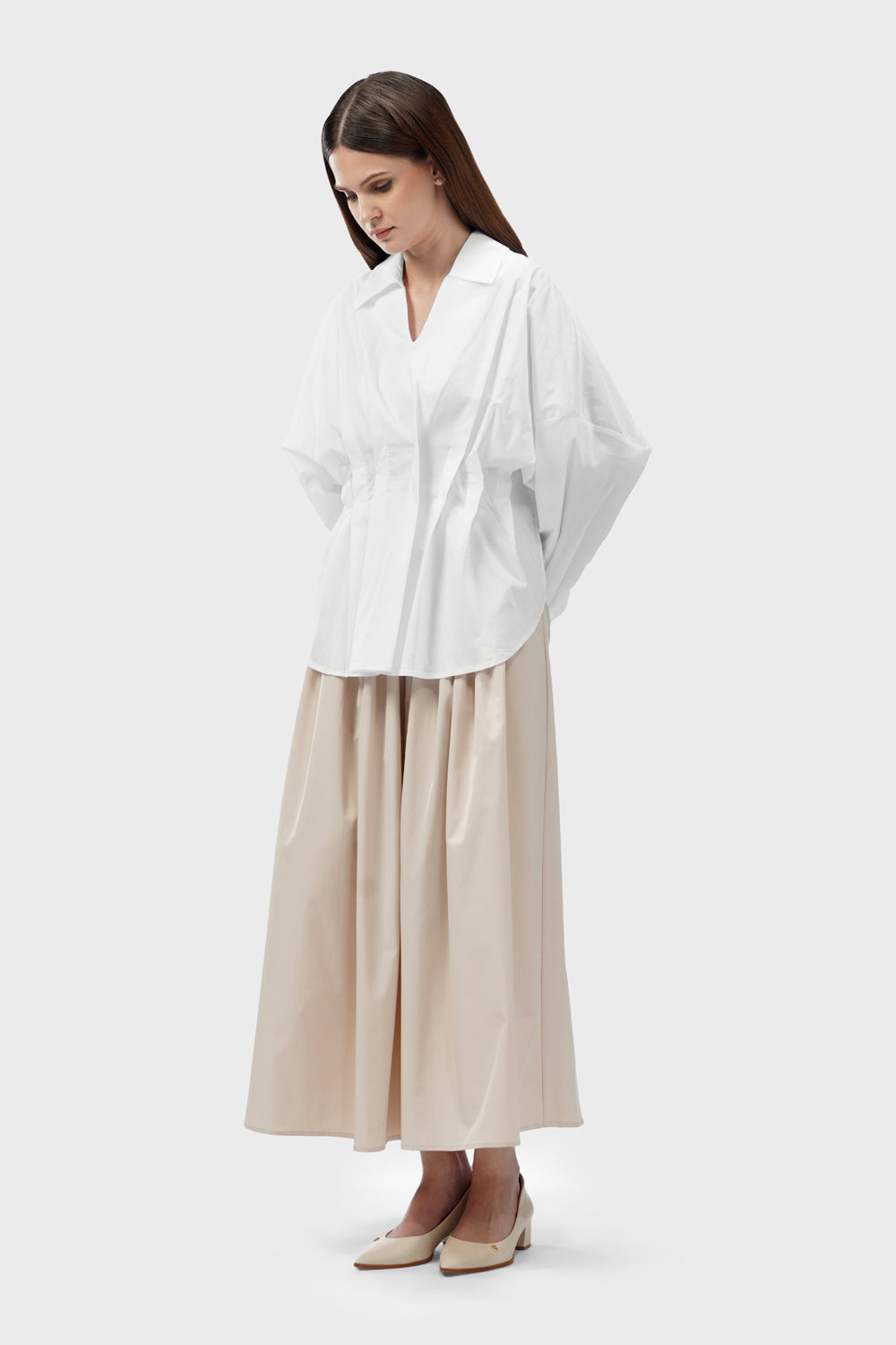 Shirley Pleats Blouse - White