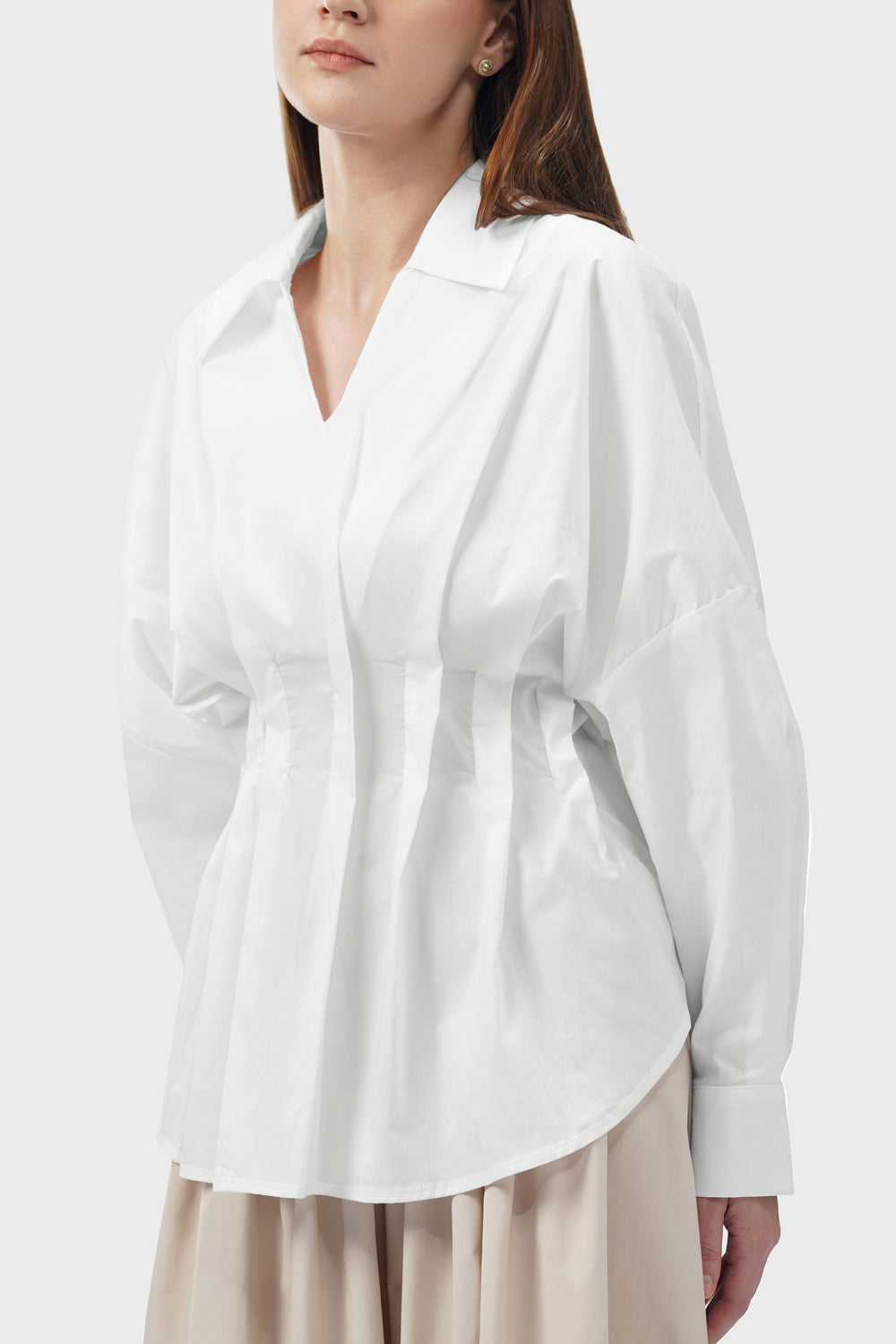 Shirley Pleats Blouse - White
