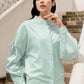 Shirt With Tie Sleeve - Blue