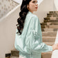 Shirt With Tie Sleeve - Blue