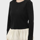 Shyla Knit Peplum - Black