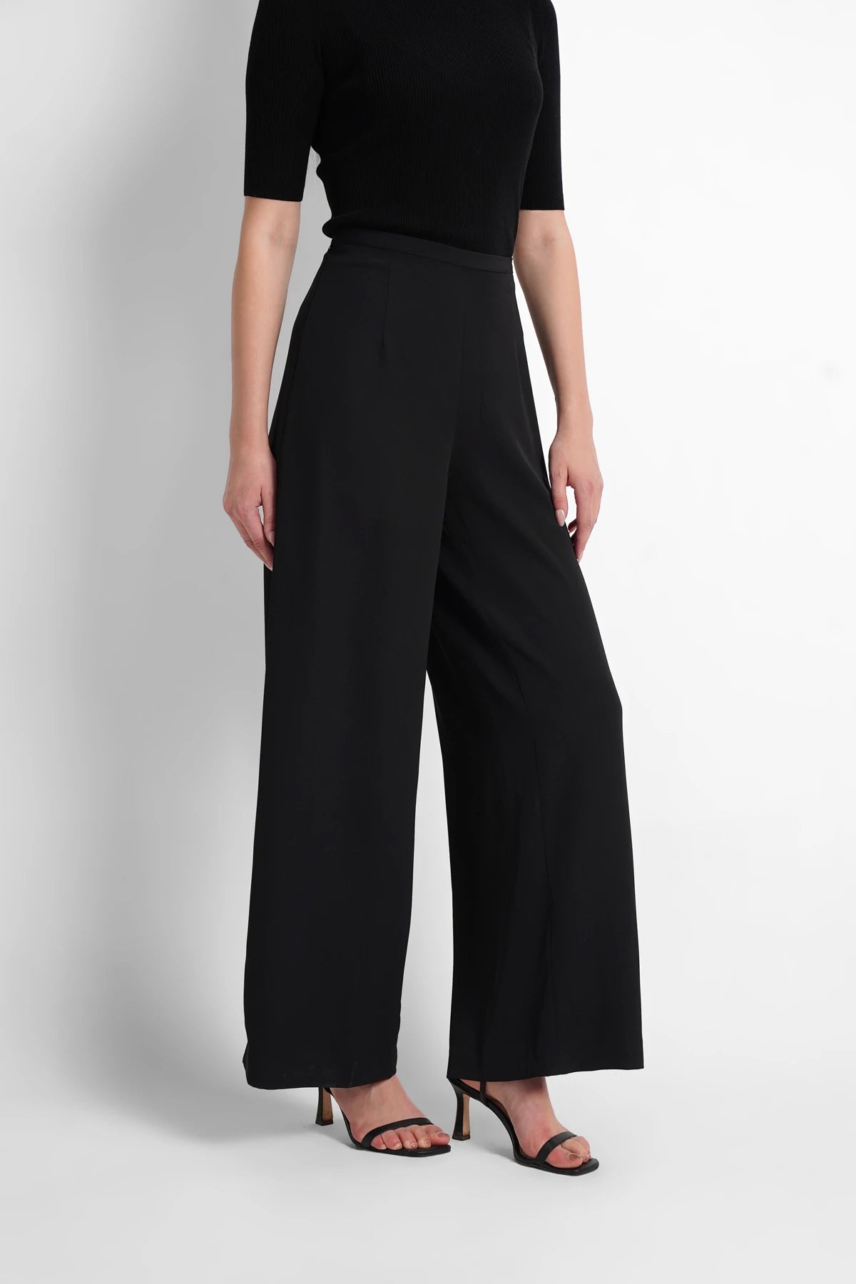 Side Closure Pants - Black
