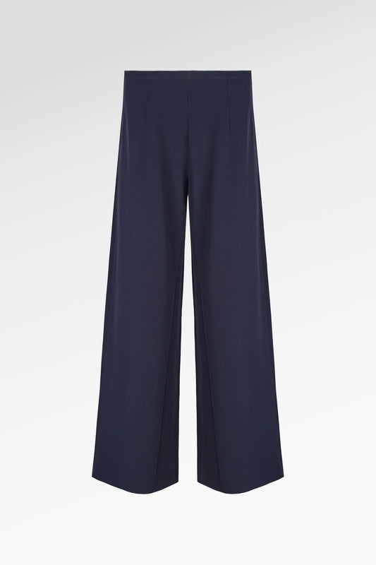 Side Closure Pants - Navy