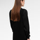 Sienna Mix Fabric Blouse - Black