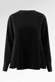 Sienna Mix Fabric Blouse - Black